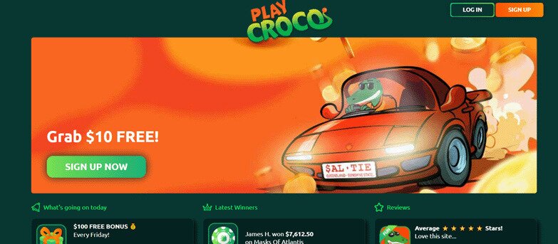 PlayCroco Casino Website