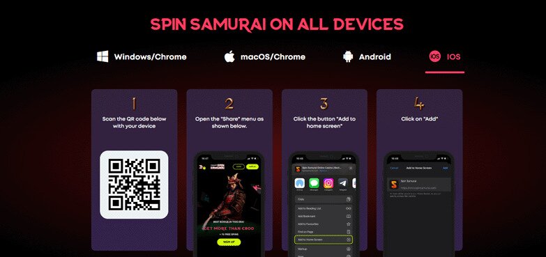 Spin Samurai Casino App