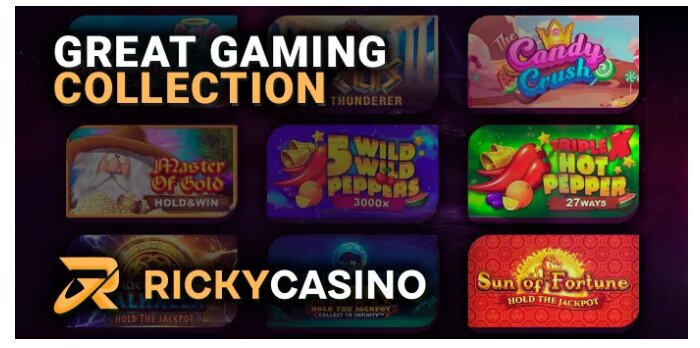Ricky Casino Game selection