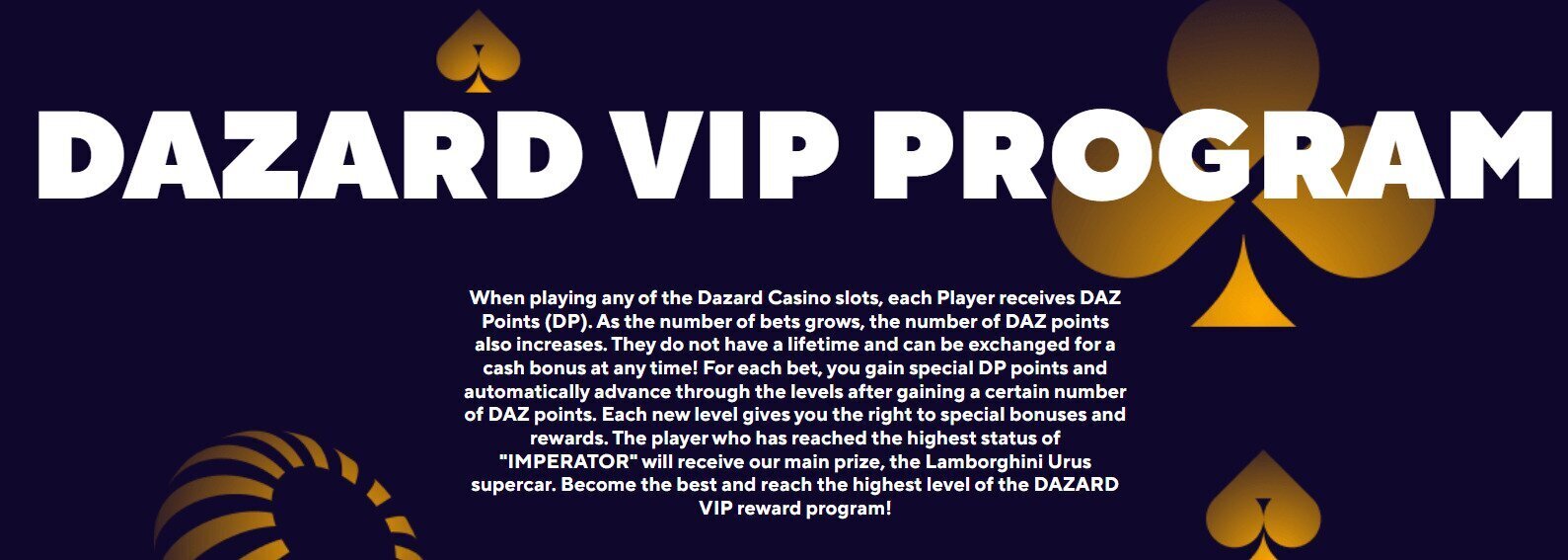 Dazard Casino VIP Program