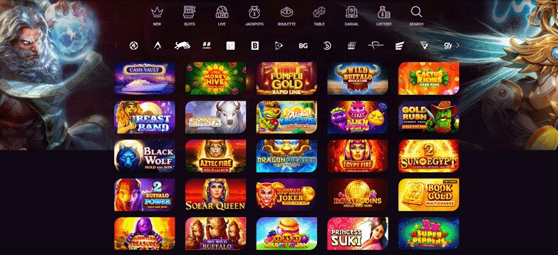 DundeeSlots casino games and providers