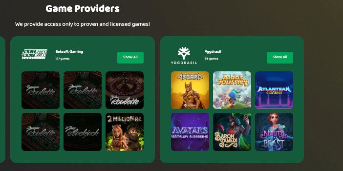 50 Crowns providers