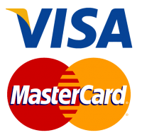 VISA and Mastercard logos