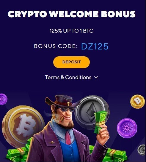 Dazard Casino Crypto Bonus